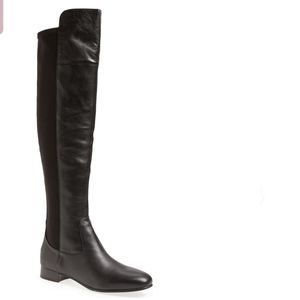 Louise et cie over the knee leather boots black